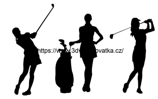 Zápich - Golfistka (více motivů)